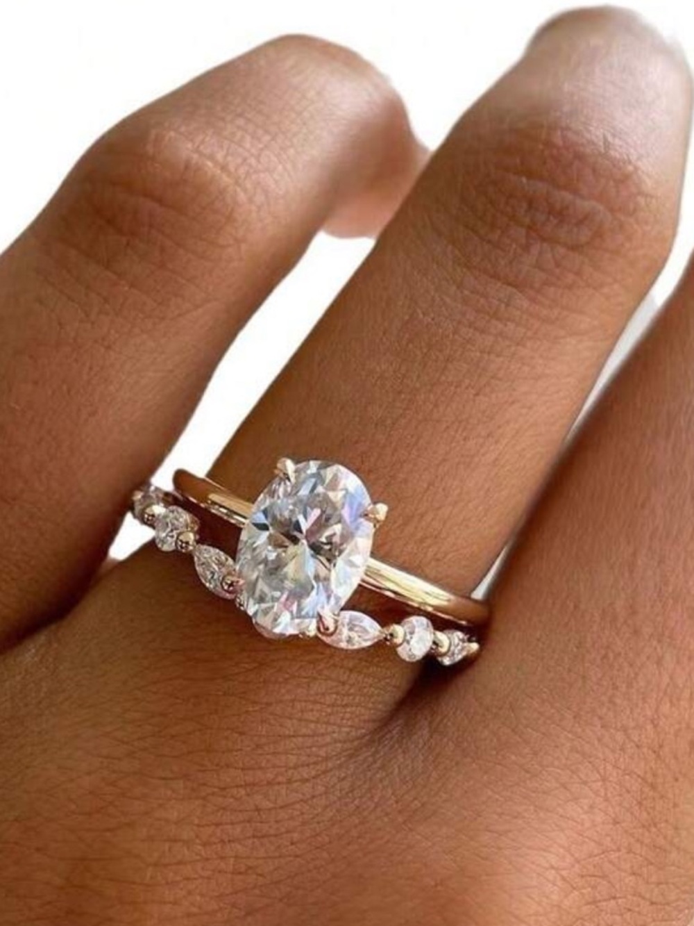 Gold ring set - Picture 1 of 3